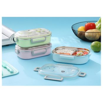 Детский термо ланч бокс Enjoy 700мл, голубой