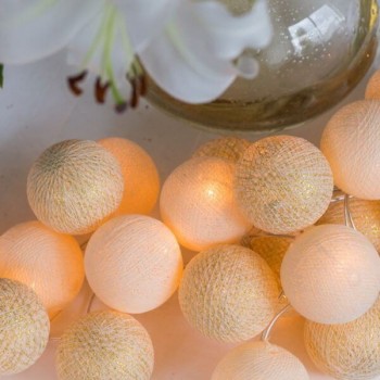 Тайська гірлянда кульки-ліхтарики CBL Shell - Gold Metallic