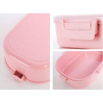  Термо ланч бокс с металлической основой Eco-Metal, 700 мл, розовый