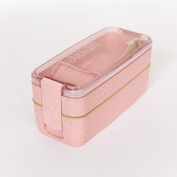 Эко ланч-бокс Lunch Box 750 ml, розовый