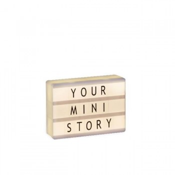 Бежевый Лайтбокс А6. Lightbox 80 букв