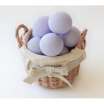Гирлянда из ниточных шариков CBL Lavender 20 шт от батареек, 2.5 м