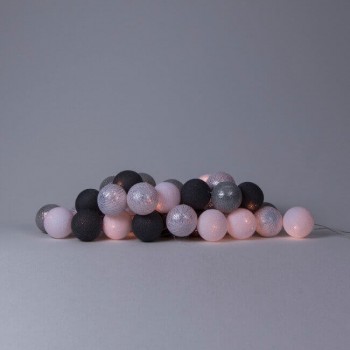 Тайська гірлянда кульки-ліхтарики CBL Silver Mix Metallic