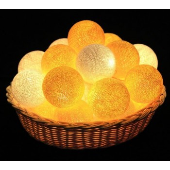 Гірлянда тайські шарики-ліхтарики CBL Lemon 20 шт, 3.7 м