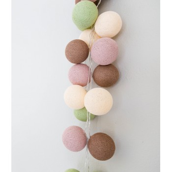 Тайська гірлянда, бавовняні кульки CBL Paradise 35 шт. від USB, 4 м