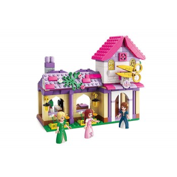 Конструктор для дівчинки Brick 2606 рожева серія, перукарня, 348дет