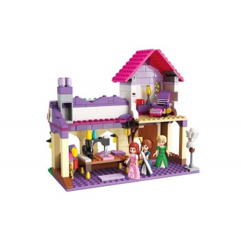 Конструктор для дівчинки Brick 2606 рожева серія, перукарня, 348дет