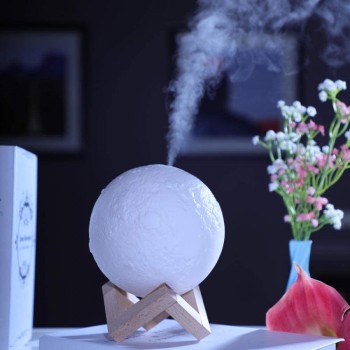 USB ночник-увлажнитель воздуха 3D Moon Луна 880 мл