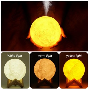 USB ночник-увлажнитель воздуха 3D Moon Луна 880 мл