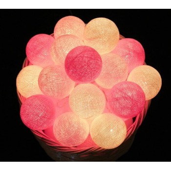 Гирлянда тайские шарики-фонарики CBL Bright Pink 20 шт, 3.7 м