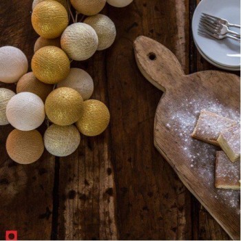 Тайська гірлянда кульки-ліхтарики CBL Gold Mix Metallic