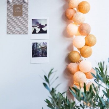 Тайська гірлянда кульки-ліхтарики CBL Gold Mix Metallic