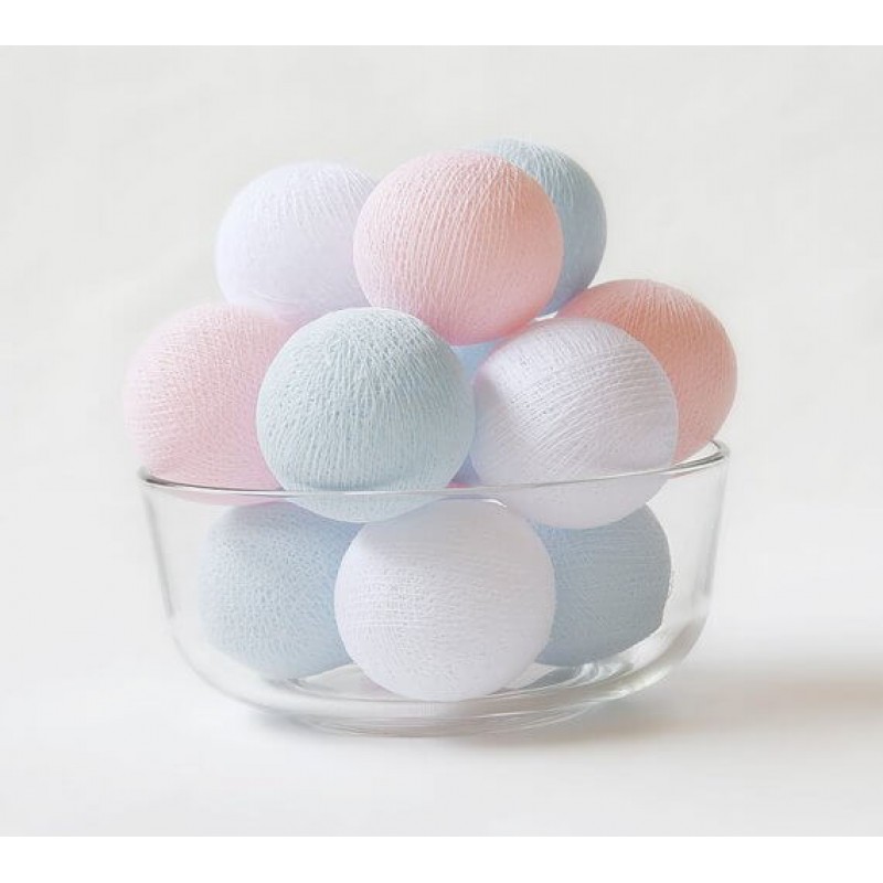 Гирлянда тайские фонарики CBL Light Pastel 35 шт от USB, 4 м