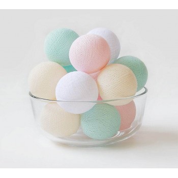 Гирлянда тайские шарики-фонарики CBL Baby Pastel 35 шариков от USB, 4м
