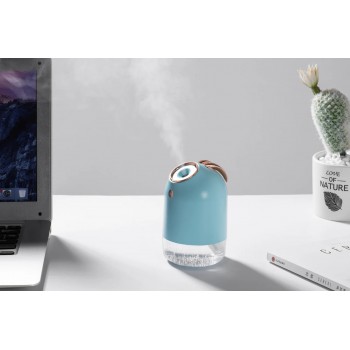 Аккумуляторный увлажнитель воздуха Bunny 250мл, 800мАч, голубой