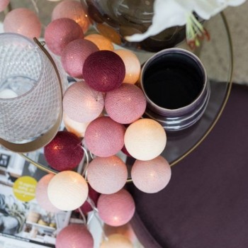 Гірлянда тайські ліхтарики CBL ROSEGARDEN 20 шт від батарейок, 2.5 м