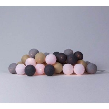 Гірлянда тайські ліхтарики CBL SAND GREY 20 шт від батарейок, 2.5 м