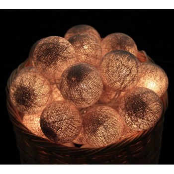 Гірлянда тайські шарики-ліхтарики CBL Stone 20 кульок, 3.7 м