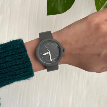 Женские силиконовые часы-конструктор actimer, серый ремешок, циферблат mate grey