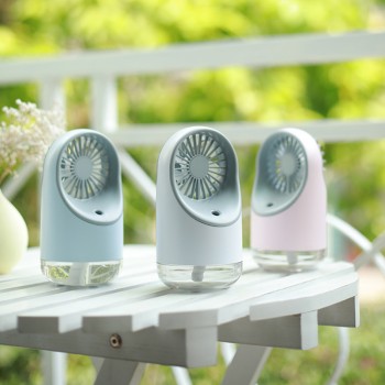 Аккумуляторный увлажнитель воздуха - вентилятор Fan 3в1, белый