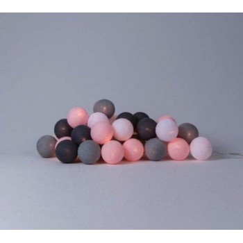 Гірлянда тайські ліхтарики CBL SMOKY PINK 20 шт від батарейок, 2.5 м