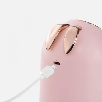 Аккумуляторный увлажнитель воздуха Bunny 250мл, 800мАч, розовый