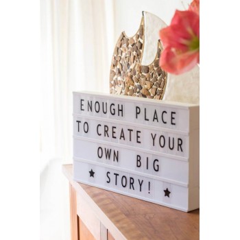 Бежевий Lightbox А3. Лайтбокс 80 букв