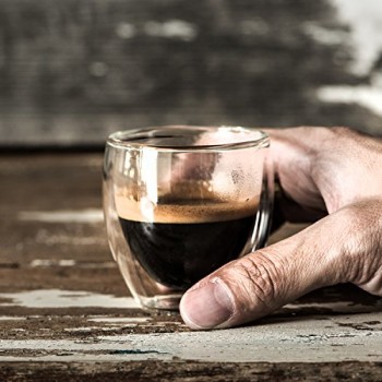 Скляний термостакан, подвійні стінки, 80 мл