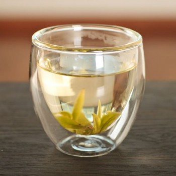 Скляний термостакан, подвійні стінки, 80 мл