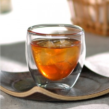 Скляний термостакан, подвійні стінки, 80 мл