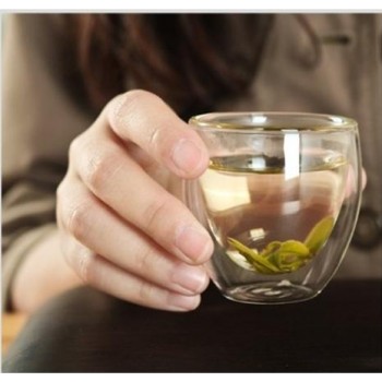 Скляний термостакан, подвійні стінки, 80 мл