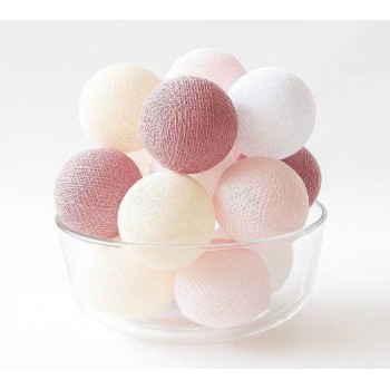 Гирлянда-ночник хлопковые фонарики  CBL Marshmallow 35 шариков от USB, 4м