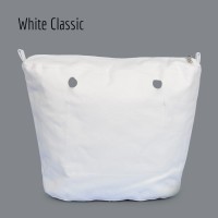 Качественная джинсовая подкладка для сумки classic, белая