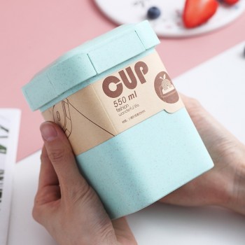 Эко ланч-бокс супница Cup  550 мл, бирюзовый
