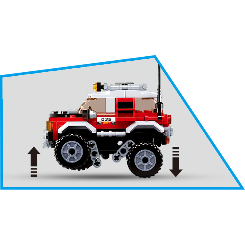 Детский конструктор Sluban M38-B0663B Внедорожник, 154 деталей