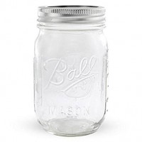 Банка Ball Mason Jars з трубочкою та 2 кришками