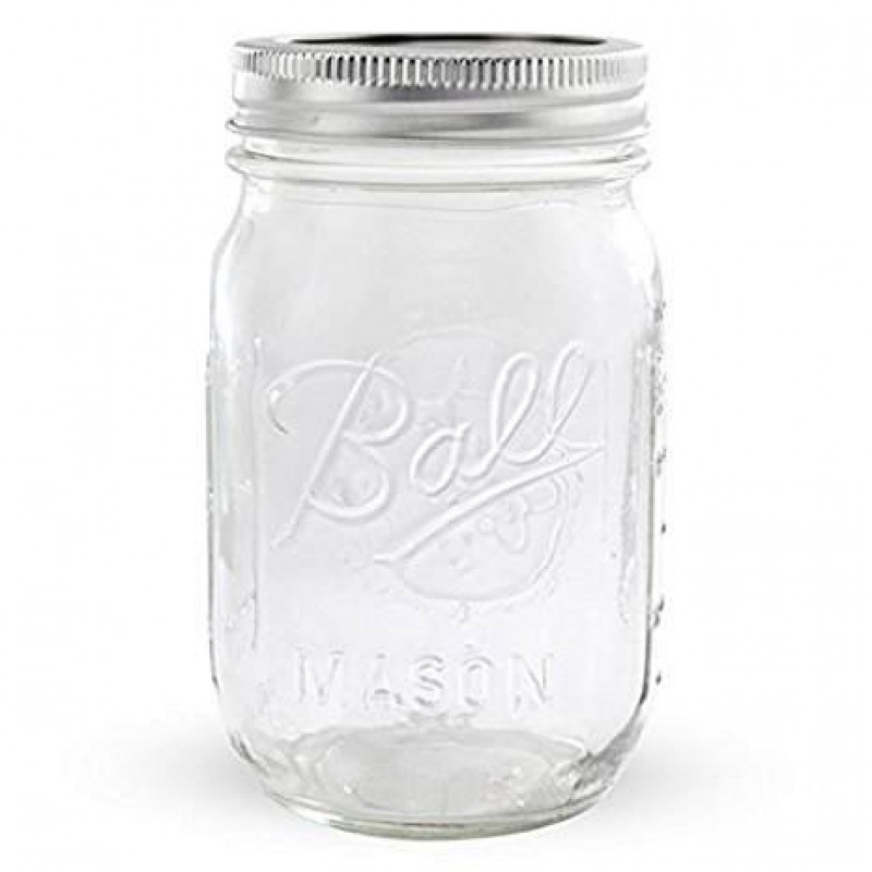 Банка Ball Mason Jars з трубочкою та 2 кришками