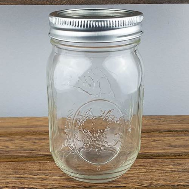 Банка Ball Mason Jars с трубочкой и 2 крышками