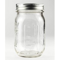 Банка Ball Mason Jars с трубочкой и 2 крышками