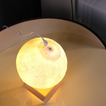 USB ночник-увлажнитель воздуха 3D Moon Луна 880 мл