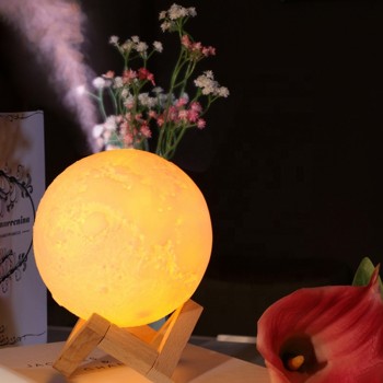 Увлажнитель воздуха 3D Moon Луна 1500 мл, аккумуляторный 400мАч