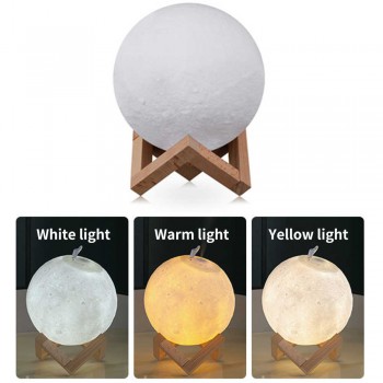 Увлажнитель воздуха 3D Moon Луна 1500 мл, аккумуляторный 400мАч