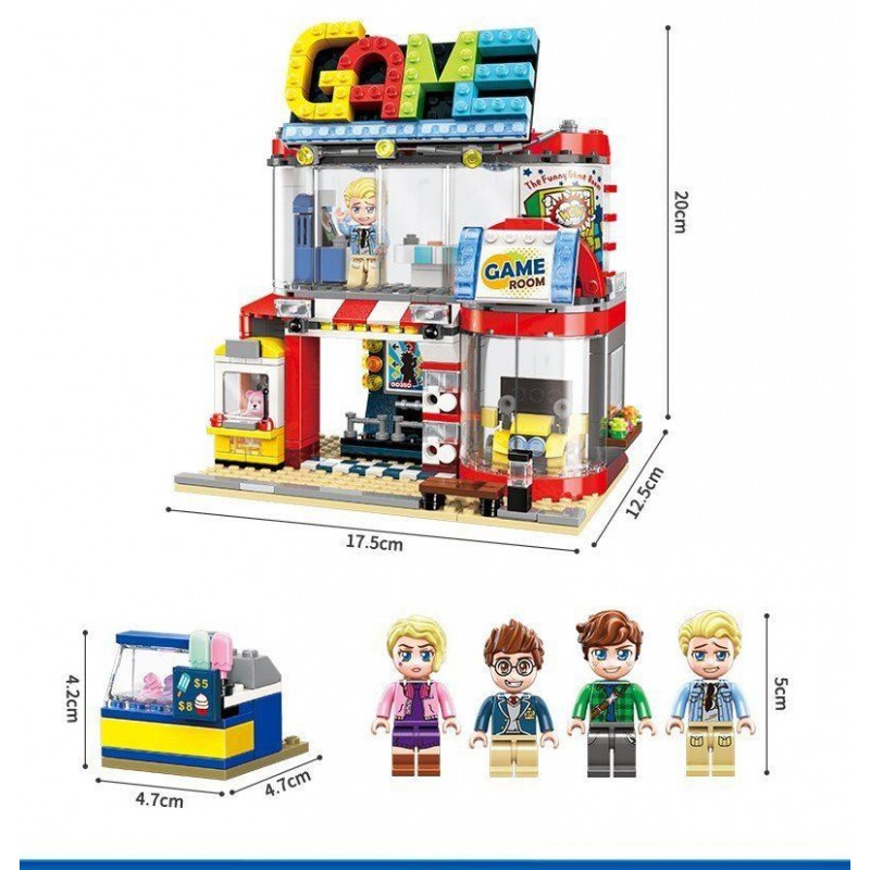 Конструктор Qman 1135 Игровая комната City, 461 деталей