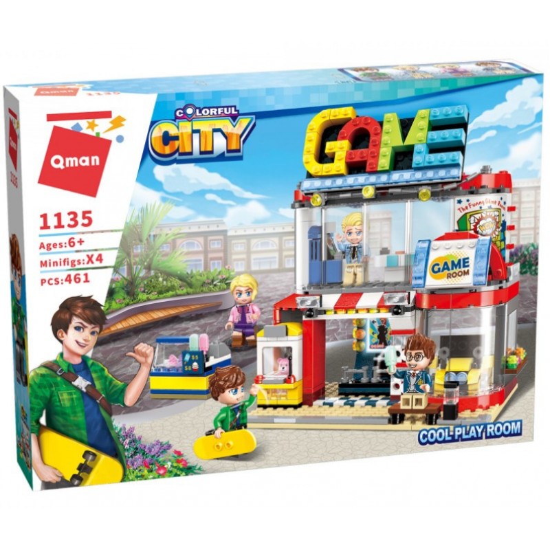 Конструктор Qman 1135 Игровая комната City, 461 деталей