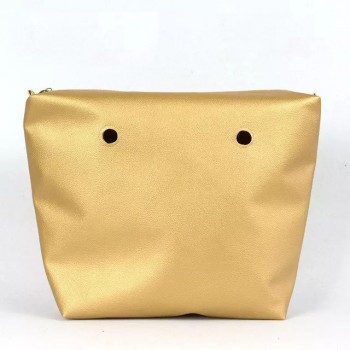 Якісна підкладка з Еко шкіри для сумки classic, золота 