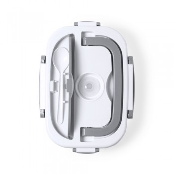 Ланч бокс з підігрівом від мережі/автоммобіля зі сталевою колобою, Elecro 1.5л, сірий