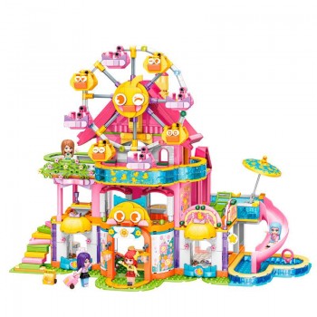 Конструктор для девочки Qman 31015 Парк развлечений, 1038 дет