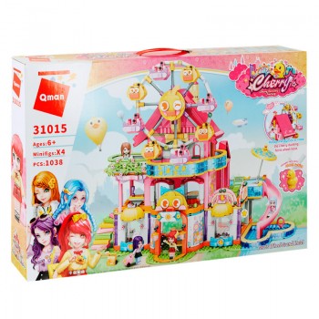 Конструктор для девочки Qman 31015 Парк развлечений, 1038 дет