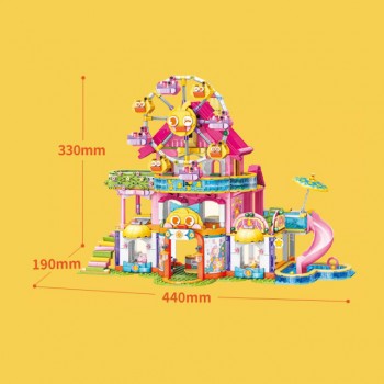 Конструктор для девочки Qman 31015 Парк развлечений, 1038 дет