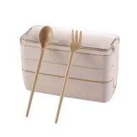 Эко ланч-бокс Lunch Box 900 ml, бежевый